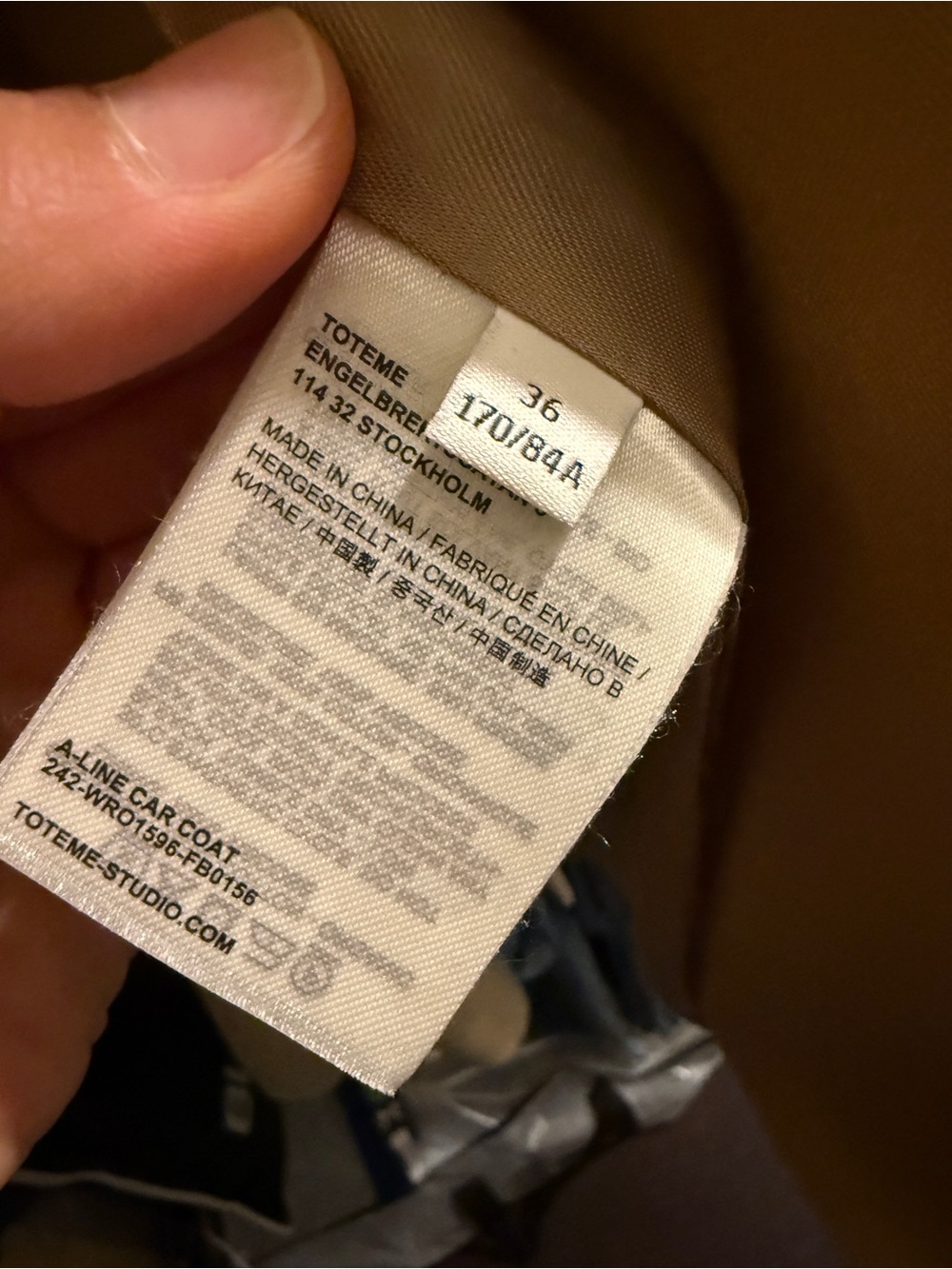 Toteme A line car coat - Picture 7 of 8